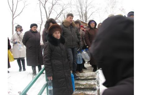 Освящение воды на источнике во имя свт. Антония (Смирницкого)